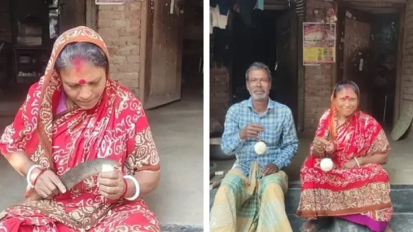 শোলার তৈরি ফুলেই সংসার চলছে রেখা বিশ্বাসের